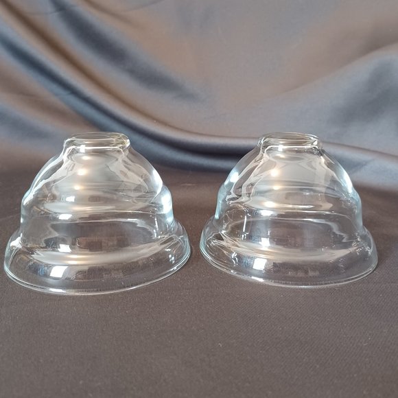 Set of 2 Vintage Shrimp/ Seafood Cocktail & Liner. Hand Blown / Princess house. - Picture 8 of 10